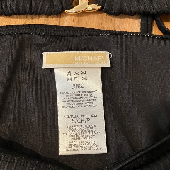 Michael Michael Kors Black Textured String Bikini Set – Size Small - Picture 4 of 5